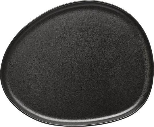 Aida Raw Organic lunsjtallerken 24 x 21 cm Titanium Black