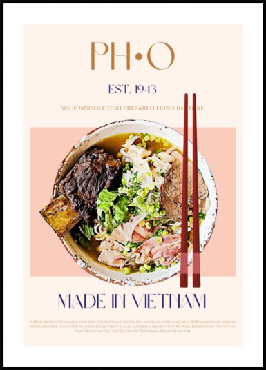 Authentic Beef Pho Plakat / 70x100