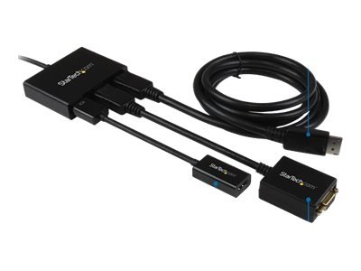 Startech.Com 3-Port Multi Monitor Adapter, Displayport 1.2 Mst Hub, Dual 4K 30Hz & 1X 1080P, Video Splitter For Extended Desktop Mode On Windows Pcs Only, Dp To 3X Dp Monitors Mst Hub - Multi Stream Transport (Mstdp123dp) - Videosplitter - Stasjonær
