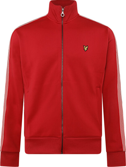 Lyle & Scott Striped Taped Track Jacket Red S