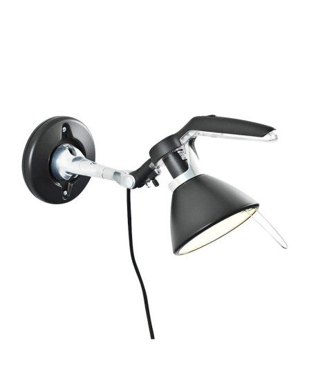 Luceplan - Fortebraccio Vegglampe Svart E14 Luceplan