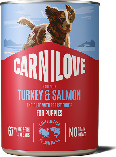 Carnilove Våtfôr til Valp med Laks & Kalkun 400 g Carnilove Våtfôr til Valp med Laks & Kalkun 400 g