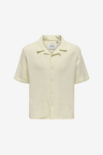 Only & Sons Skjorte onsKyle 0158 SS Shirt Hvit