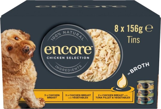 Encore Våtfôr Sparepakke Bokser Mix I Buljong Kyllingutvalg 3 Varianter 32 X 156 G Encore Våtfôr Sparepakke Bokser Mix I Buljong Kyllingutvalg 3 Varianter 32 X 156 G