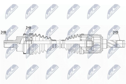 Nty Drivaksel NTY NPW FR 159