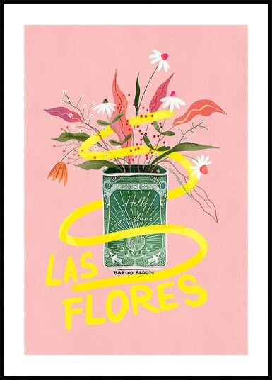 Las Flores Plakat Plakat / 30x40cm