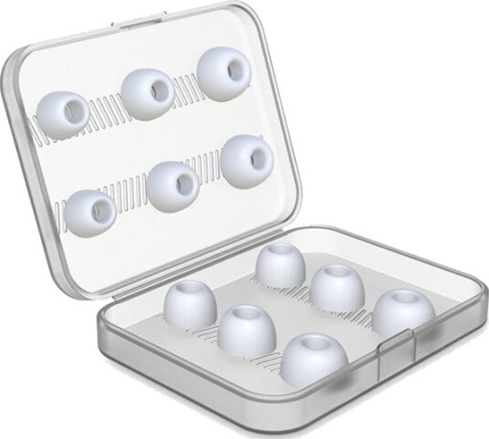 12stk Øreputer til AirPods Pro med oppbevaringseske - Hvit