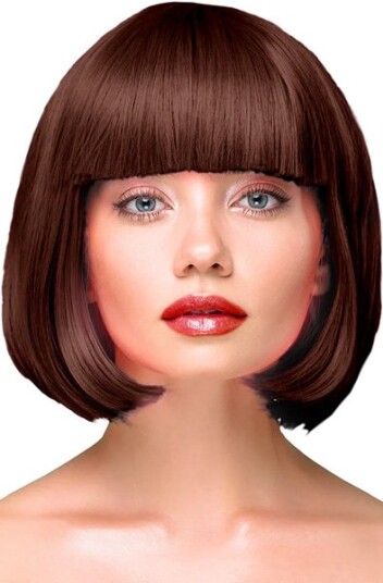 Party Wig Short Straight Brown Hair Party Wig Short Straight Brown Hair