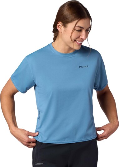 Marmot Women"s Airexchange Upf 50 Crew Ss Summer Storm S