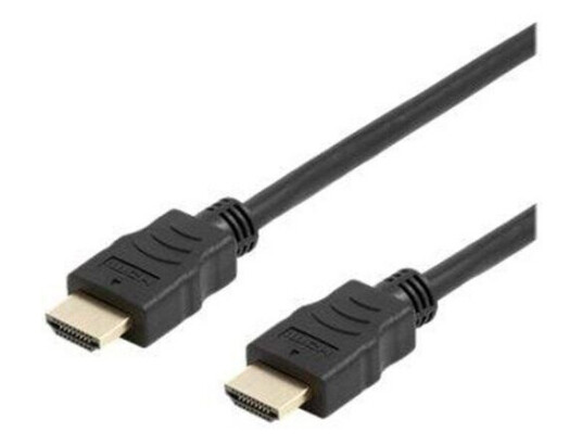 Deltaco 2m HDMI-kabel med Ethernet 4K UltraHD 60Hz Svart