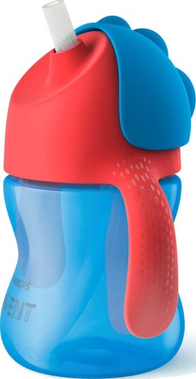 Philips Avent Sugerørkopp 200 ml Blå/Rød Fra 9 Mnd