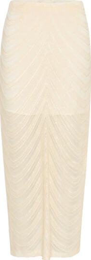 Gestuz Gliragz Hw Long Skirt - Cream - L Gestuz Gliragz Hw Long Skirt - Cream - L