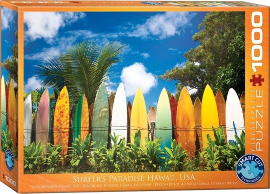 Eurographics Puslespill - 1000 Brikker - Surfer's Paradise