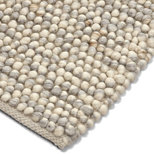Ullteppe Avafors Wool Bubble grå/beige Størrelse: 80 x 150 cm