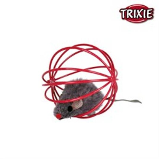 Trixie Trixie Pelsmus (Polyester) I Gitterball Ass Farger Ø 6 cm