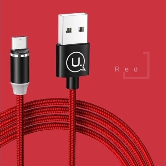 Usams Usb-A Til Microusb-Kabel 1 M Rød (63740-Uniw)