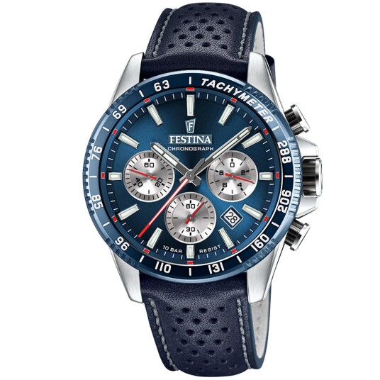 Festina Chrono F20561/2 - Herre - 45 mm - Analog - Kvarts urverk - Mineralglas Festina Chrono F20561/2 - Herre - 45 mm - Analog - Kvarts urverk - Mineralglas
