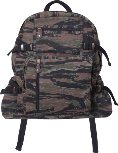 Rothco Vintage ryggsekk 25L Svart Brun Rothco Vintage ryggsekk 25L Svart Brun