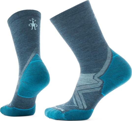 Smartwool Women's Run Cold Weather Targeted Cushion Crew Socks Twilight Blue M