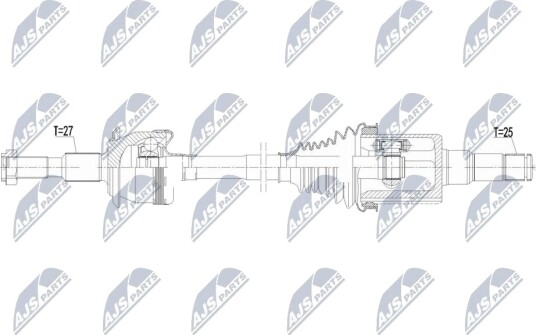 Drivaksel NTY NPW-FR-216