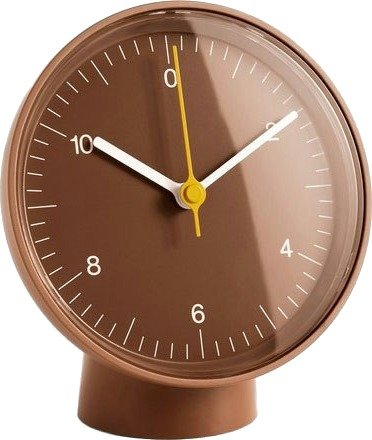 Table Clock (Recycled), Brown