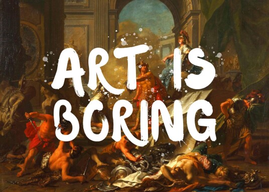 Plakat Art Is Boring Plakat Art Is Boring
