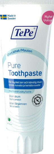 TePe Pure Toothpaste uten smak 75 ml