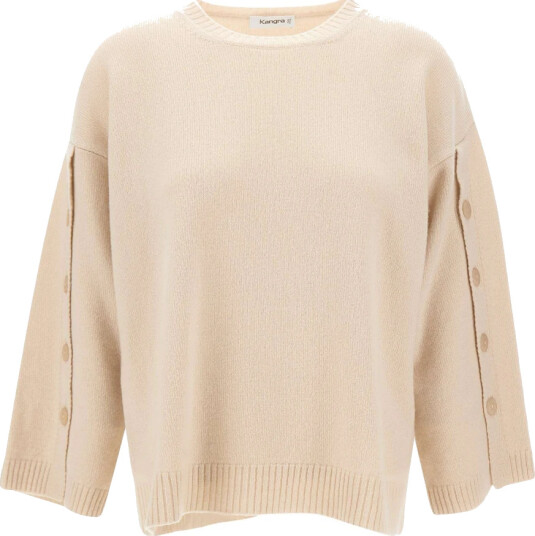 Kangra Dame Strikkevarer Beige M,
