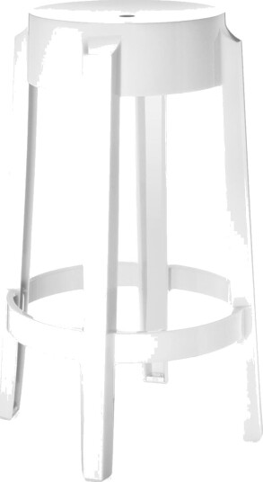 Kartell Charles Ghost Barkrakk H65 Blank Hvit