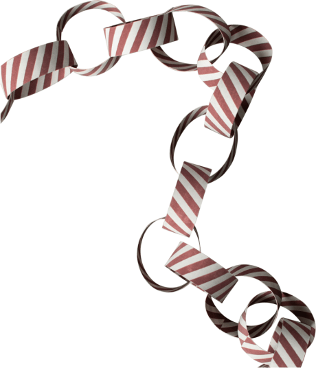 DBKD Girlander girlander stripete Red white