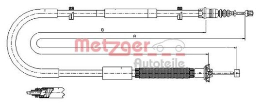 Metzger Tautrekk parkeringsbrems METZGER 12.0703