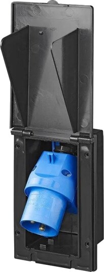 ProPlus REM373505BK Innfelt CEE-stikk 16A, IP44, 160x100 mm - Svart