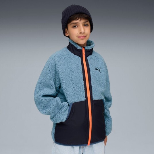 Puma Sherpa Hybrid Fleecejakke Cool Blue 116