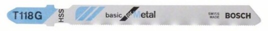 Bosch T 118 G Sagblader for Metall - 5 Deler, 92 mm