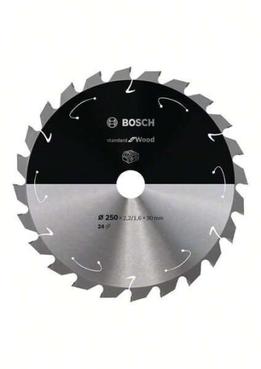 Bosch Sirkelsagblad 250 mm 24T for Tre - Elektroverktøy Tilbehør Bosch Sirkelsagblad 250 mm 24T for Tre - Elektroverktøy Tilbehør