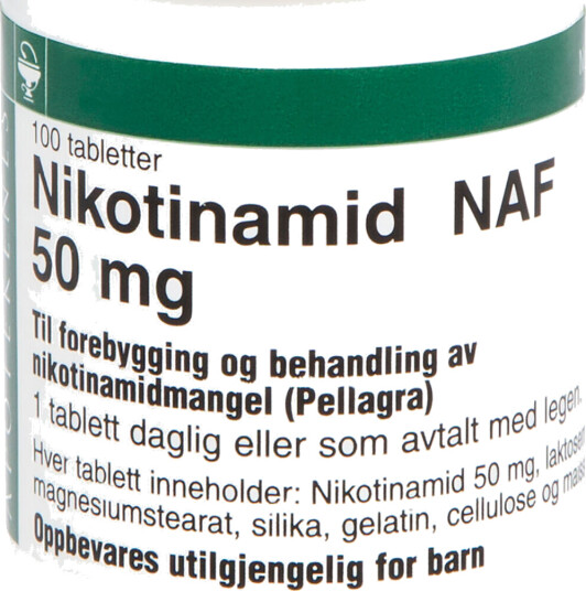 NAF Nikotinamid NAF 50mg 100 tabletter