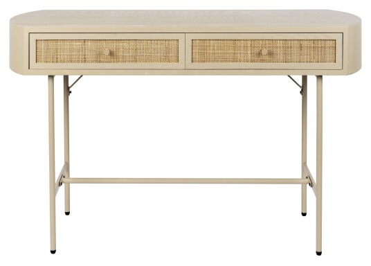homii Amaya Konsollbord m. skuffer, MDF, Flettet, Beige Unoliving