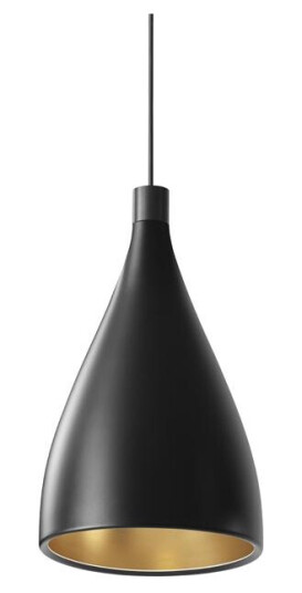 Pablo Swell Single XL Taklampe Narrow Sort/ Messing Pablo Swell Single XL Taklampe Narrow Sort/ Messing