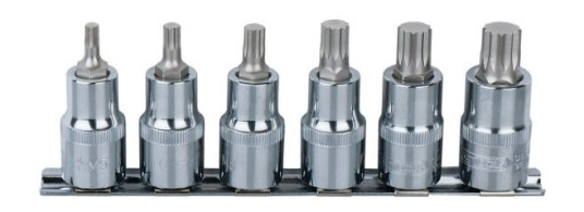 Ks Tools 918.0645, Støpselsett, 6 Hoder, Din 3120, Iso 1174, 160 G