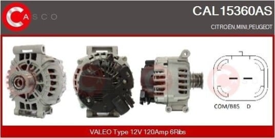 Dynamo CASCO CAL15360AS Dynamo CASCO CAL15360AS