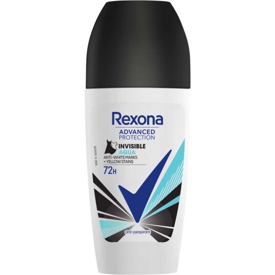 Rexona 72h Advanced Protection Invisible Aqua roll on 50 ml