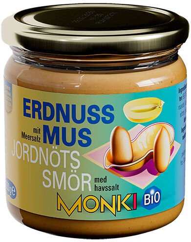 Monki Peanøttsmør Øko Monki - 330 g