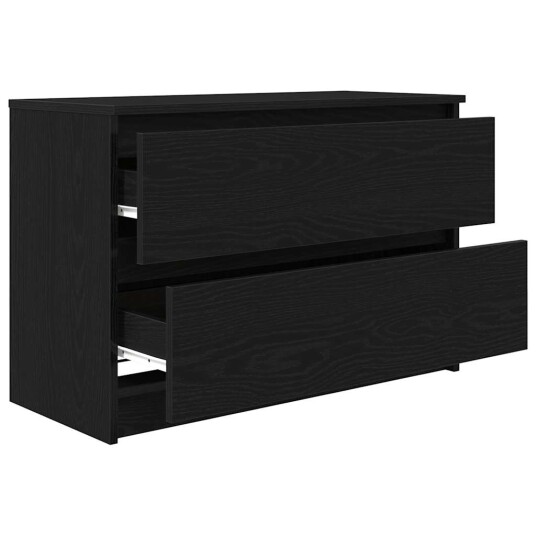  TV benk svart 80x35x54 cm konstruert tre