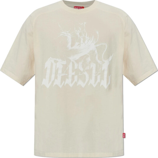 Diesel Dame Topper Beige XL,