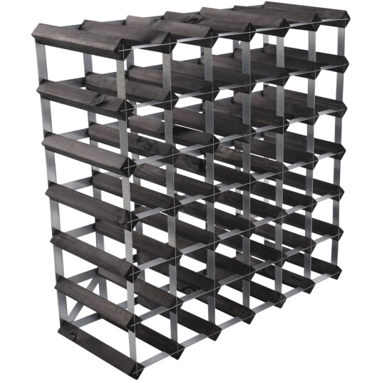 Traditional Wine Rack Vinstativ 42 flasker svart ask