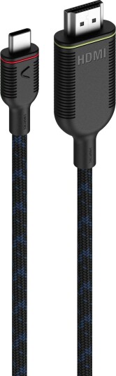 Unisynk 3 m USB-C til HDMI-kabel, 4K Video, Svart