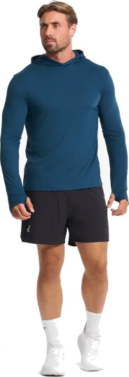 RevolutionRace Impulse Active Hoodie Herre Insignia Blue Størrelse:3XL Herre > Overdeler > Langermede skjorter