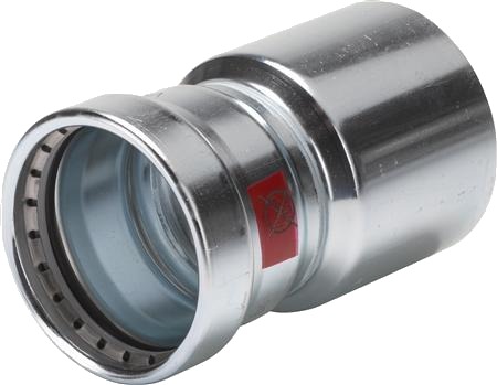 Viega Prestabo Reduktion Muffe / Nippel 76,1X54mm Af Galvaniseret Stål Sc-Contur