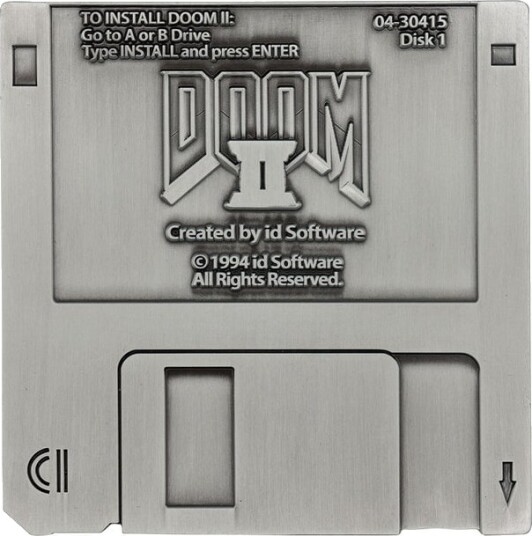 Doom II - Floppy Disk Replica (Antique Silver Edition)