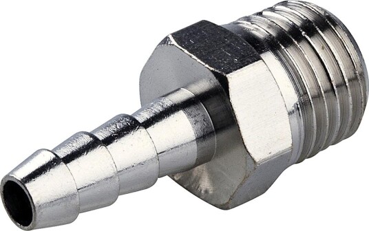 PELA 89707 Nippel utvendig gjenge gjenge 3/8", slang 1/4", Sveising